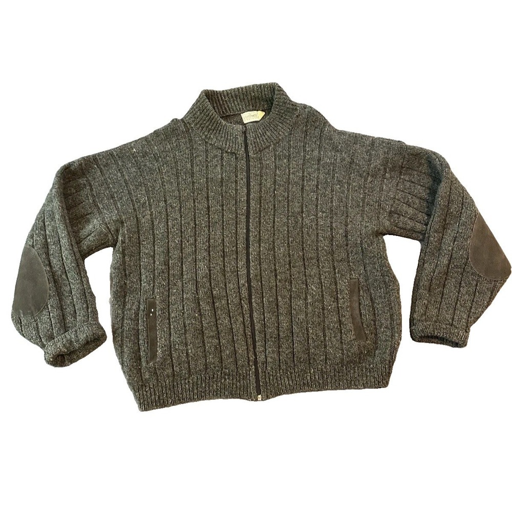 Vintage Harry & David Northwest Express Wool Blend Mens Sweater L Grandpacore